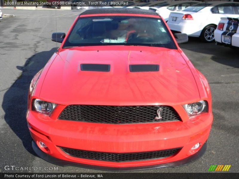 Torch Red / Black/Red 2008 Ford Mustang Shelby GT500 Convertible