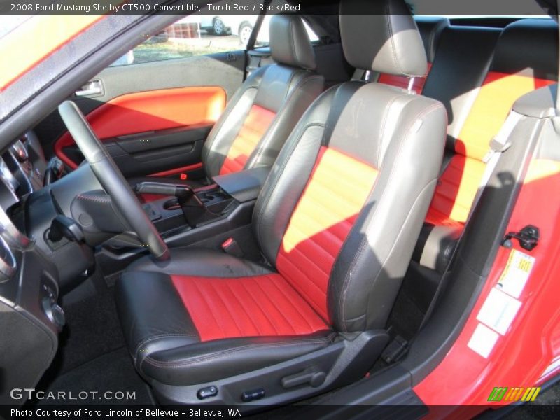  2008 Mustang Shelby GT500 Convertible Black/Red Interior