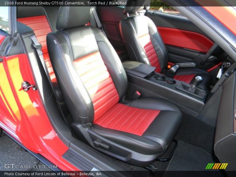  2008 Mustang Shelby GT500 Convertible Black/Red Interior