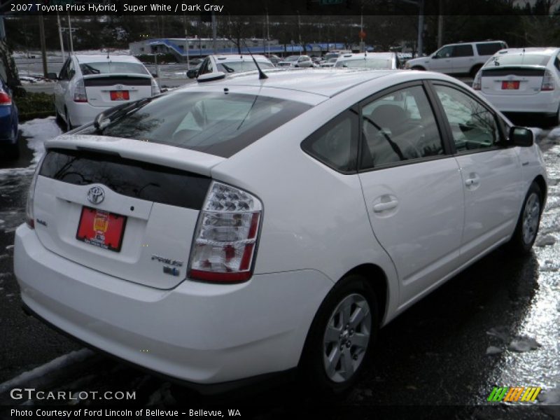 Super White / Dark Gray 2007 Toyota Prius Hybrid