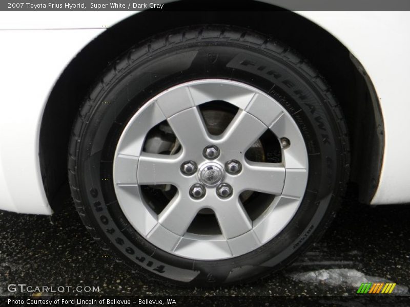 Super White / Dark Gray 2007 Toyota Prius Hybrid