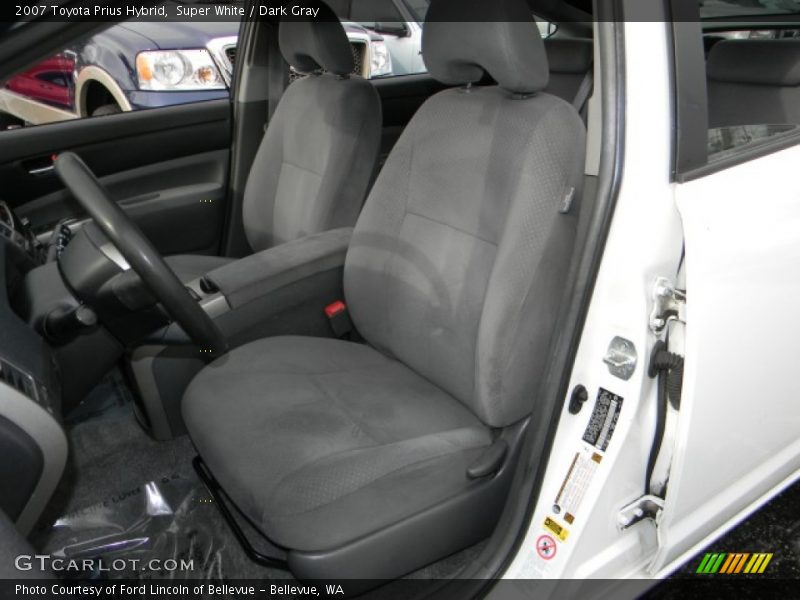 Super White / Dark Gray 2007 Toyota Prius Hybrid