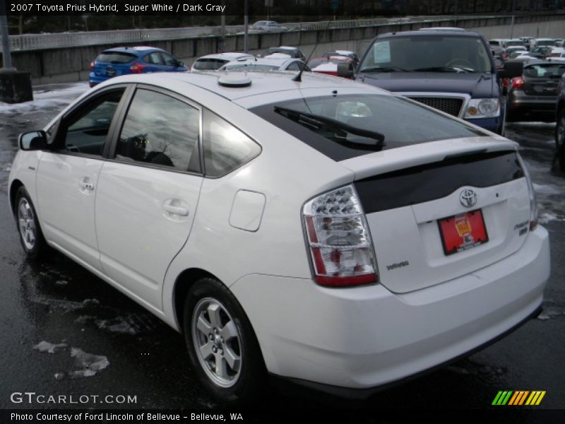 Super White / Dark Gray 2007 Toyota Prius Hybrid