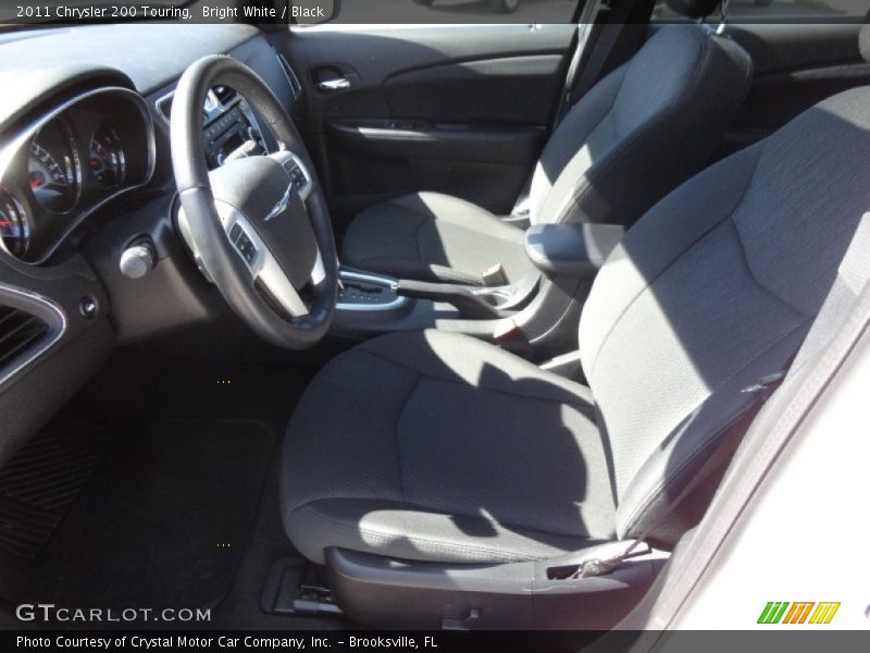 Bright White / Black 2011 Chrysler 200 Touring