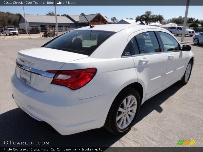 Bright White / Black 2011 Chrysler 200 Touring