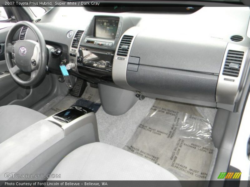 Super White / Dark Gray 2007 Toyota Prius Hybrid
