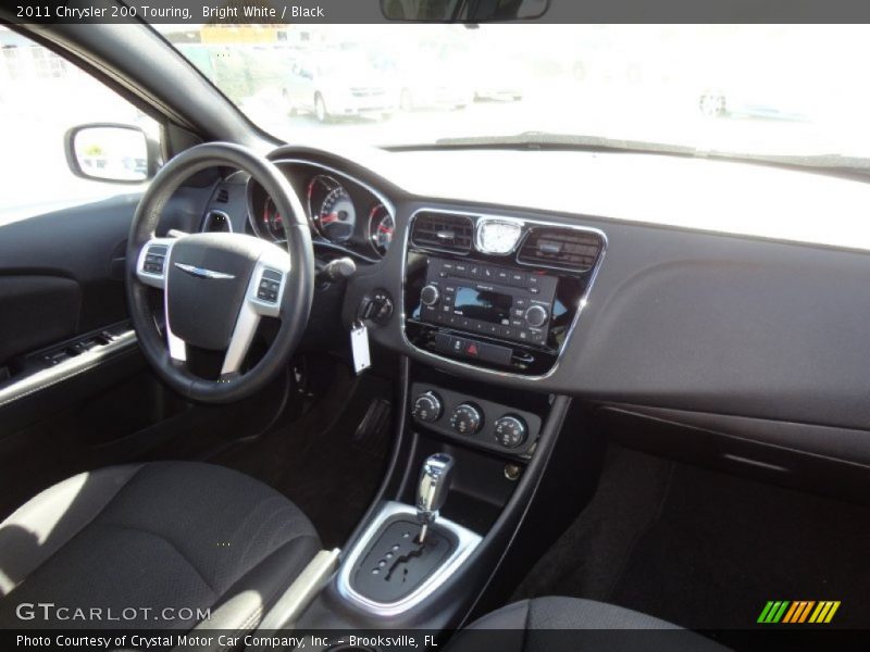 Bright White / Black 2011 Chrysler 200 Touring