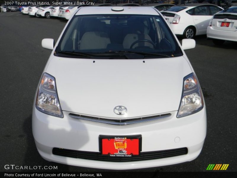 Super White / Dark Gray 2007 Toyota Prius Hybrid