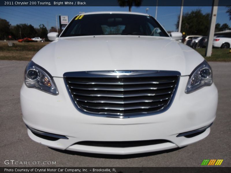 Bright White / Black 2011 Chrysler 200 Touring