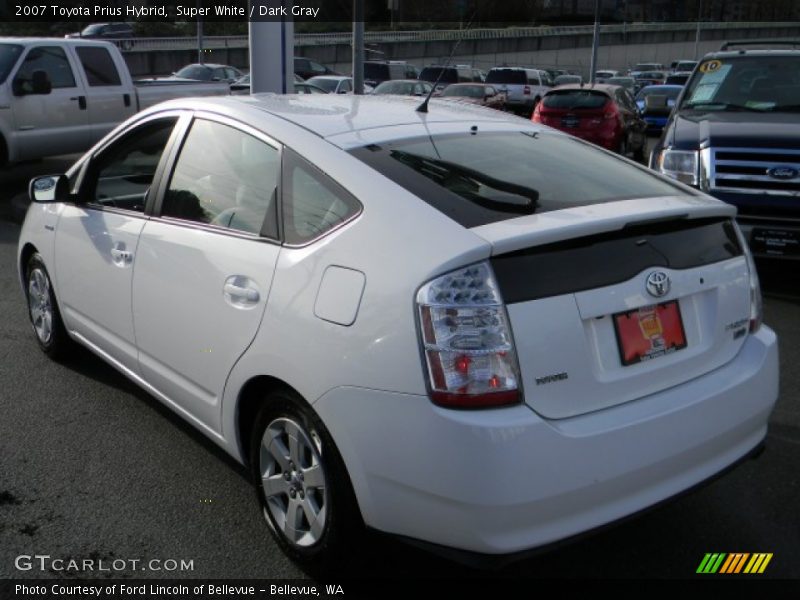 Super White / Dark Gray 2007 Toyota Prius Hybrid