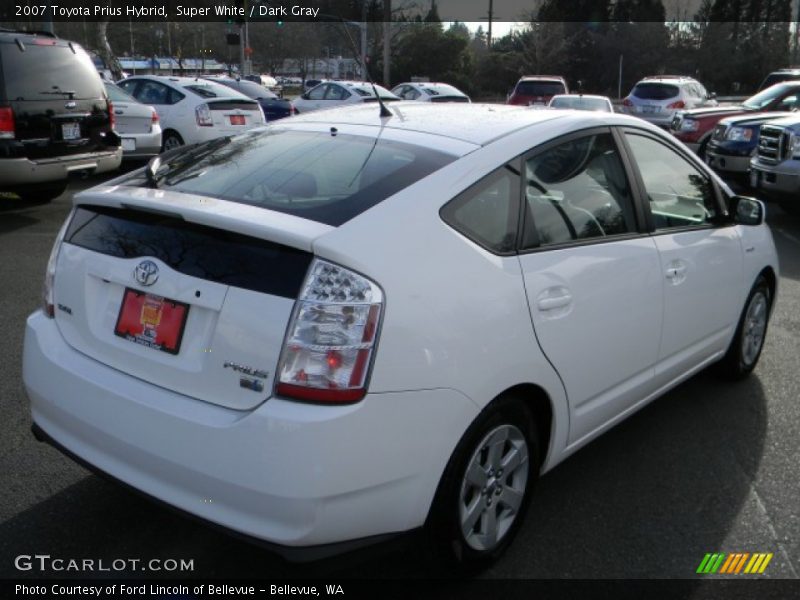 Super White / Dark Gray 2007 Toyota Prius Hybrid