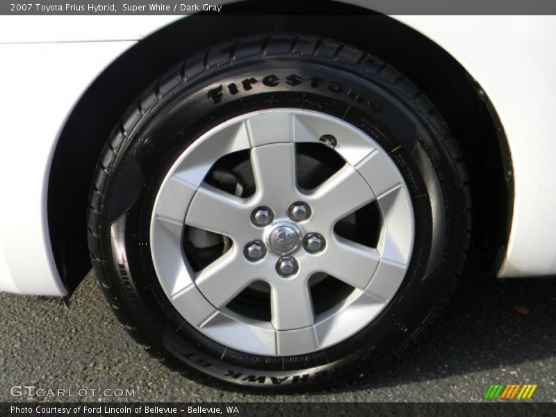 Super White / Dark Gray 2007 Toyota Prius Hybrid