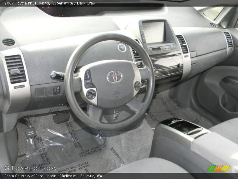 Super White / Dark Gray 2007 Toyota Prius Hybrid