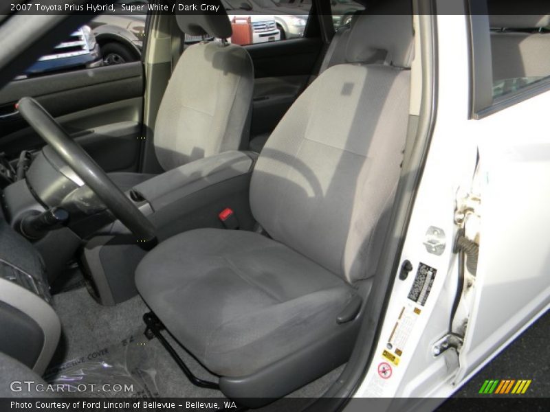Super White / Dark Gray 2007 Toyota Prius Hybrid
