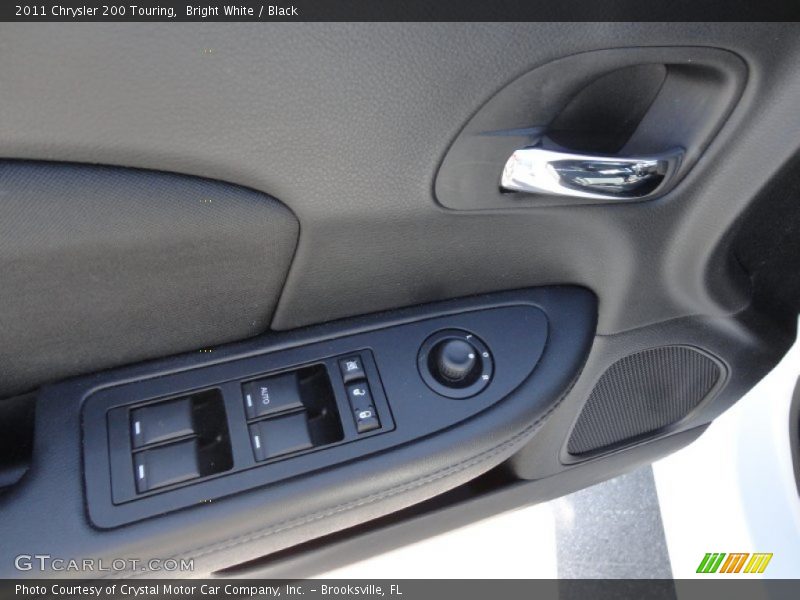 Bright White / Black 2011 Chrysler 200 Touring