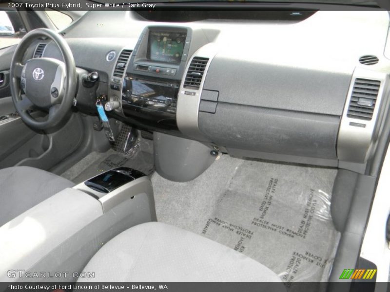 Super White / Dark Gray 2007 Toyota Prius Hybrid