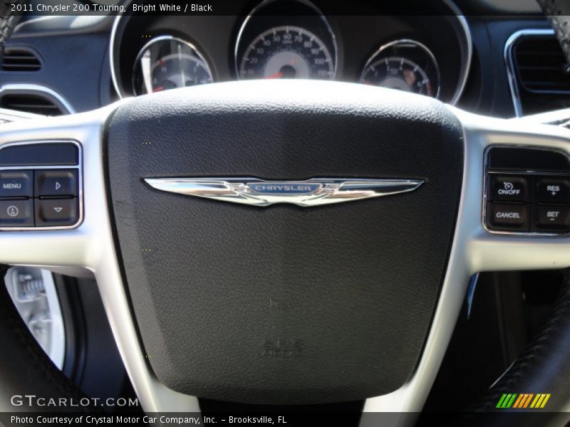 Bright White / Black 2011 Chrysler 200 Touring