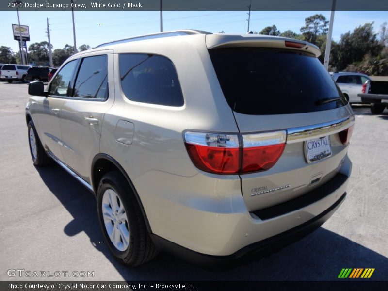 White Gold / Black 2011 Dodge Durango Crew