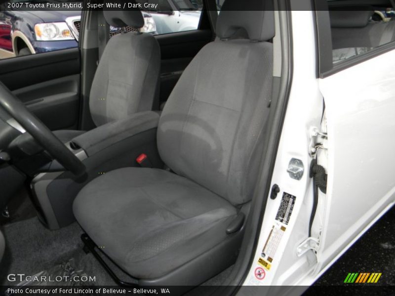 Super White / Dark Gray 2007 Toyota Prius Hybrid