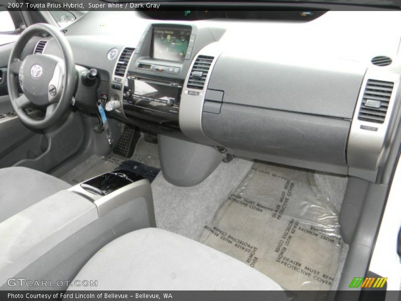 Super White / Dark Gray 2007 Toyota Prius Hybrid
