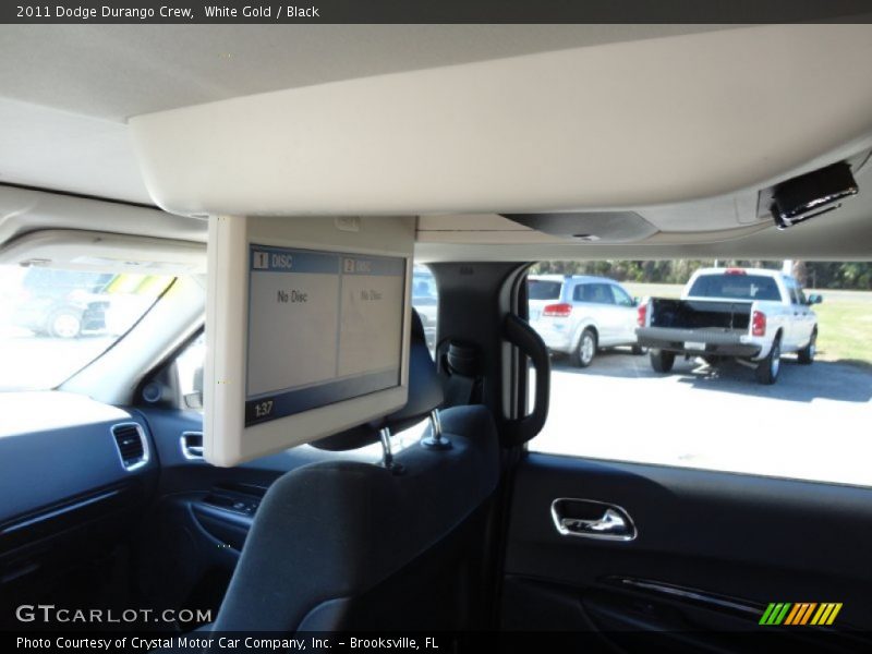 White Gold / Black 2011 Dodge Durango Crew