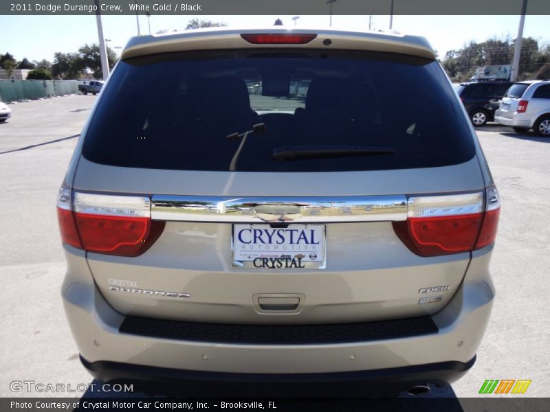 White Gold / Black 2011 Dodge Durango Crew