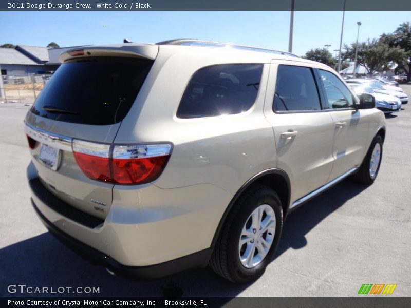 White Gold / Black 2011 Dodge Durango Crew
