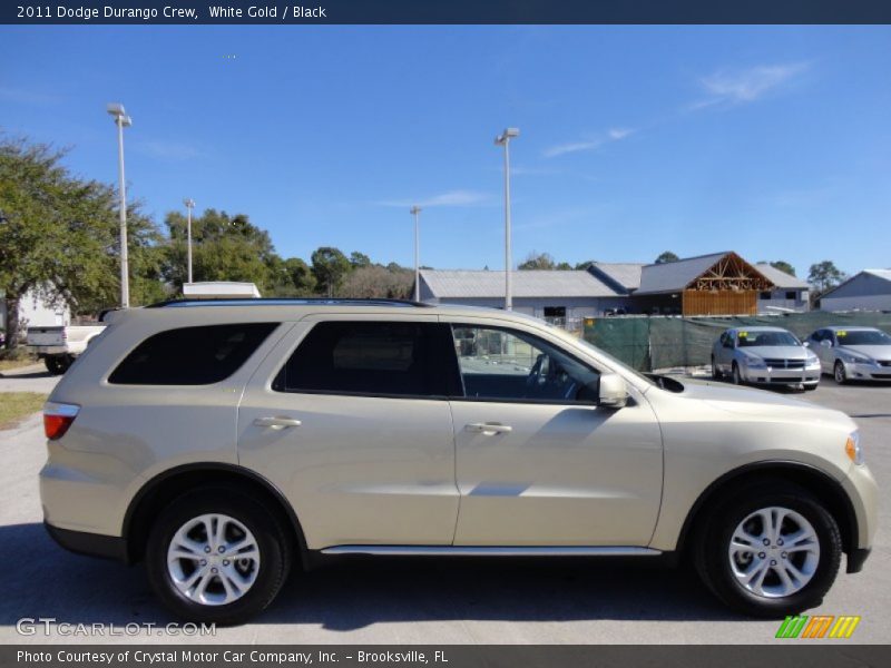 White Gold / Black 2011 Dodge Durango Crew