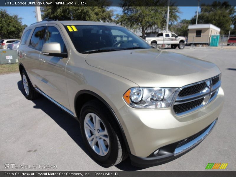 White Gold / Black 2011 Dodge Durango Crew