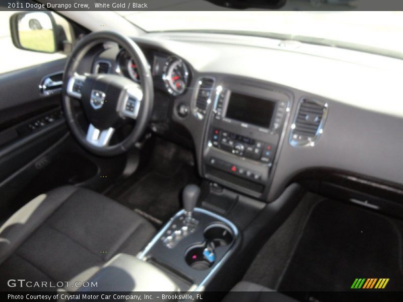 White Gold / Black 2011 Dodge Durango Crew