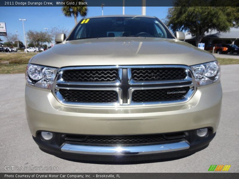 White Gold / Black 2011 Dodge Durango Crew