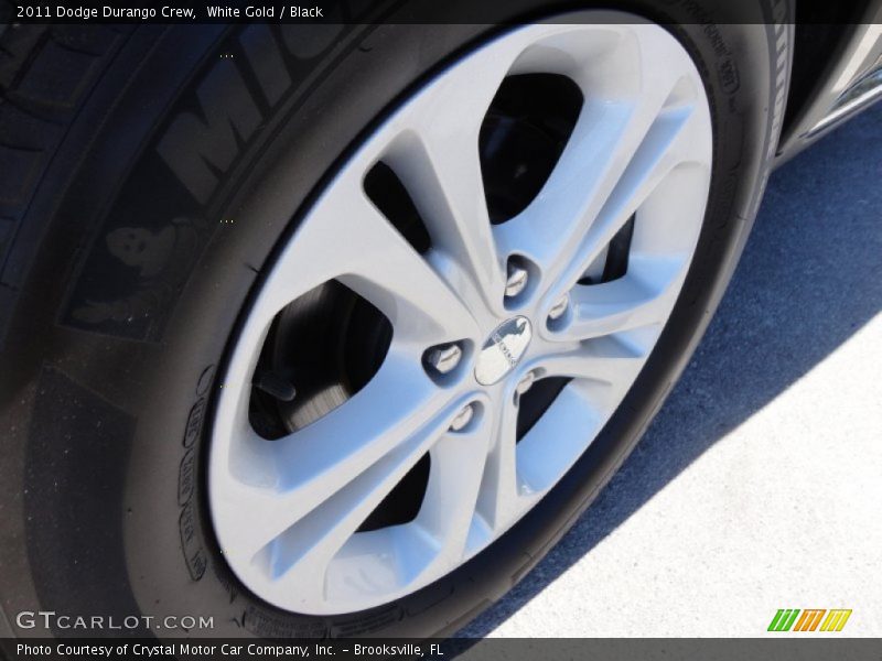White Gold / Black 2011 Dodge Durango Crew
