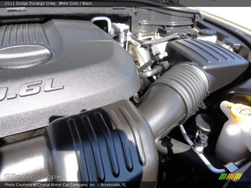 White Gold / Black 2011 Dodge Durango Crew