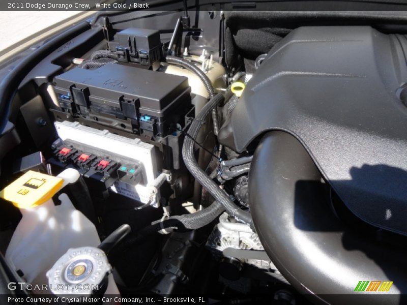 White Gold / Black 2011 Dodge Durango Crew
