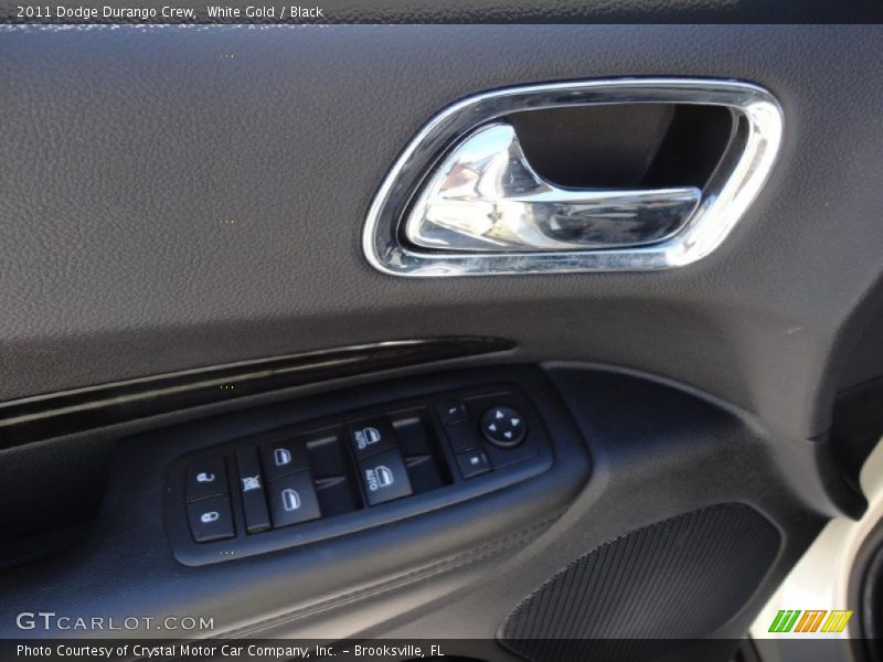 White Gold / Black 2011 Dodge Durango Crew