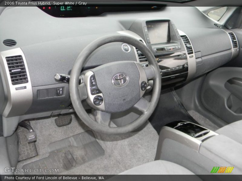Super White / Gray 2006 Toyota Prius Hybrid