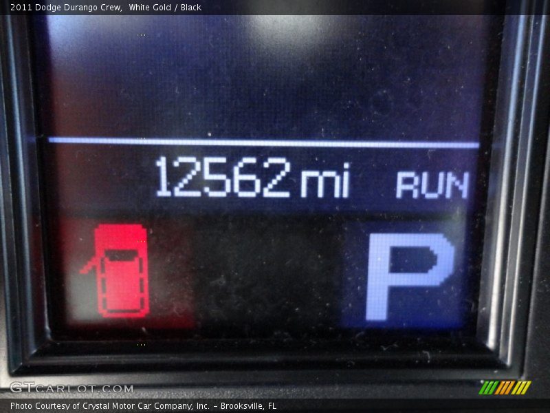 White Gold / Black 2011 Dodge Durango Crew