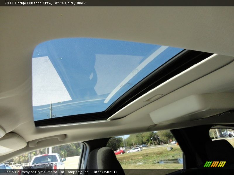 White Gold / Black 2011 Dodge Durango Crew