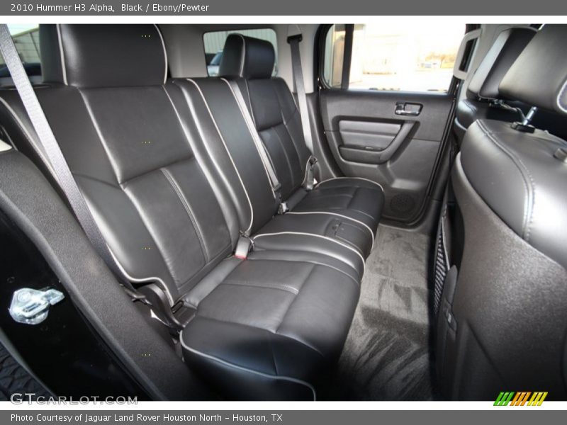 Rear Seat of 2010 H3 Alpha