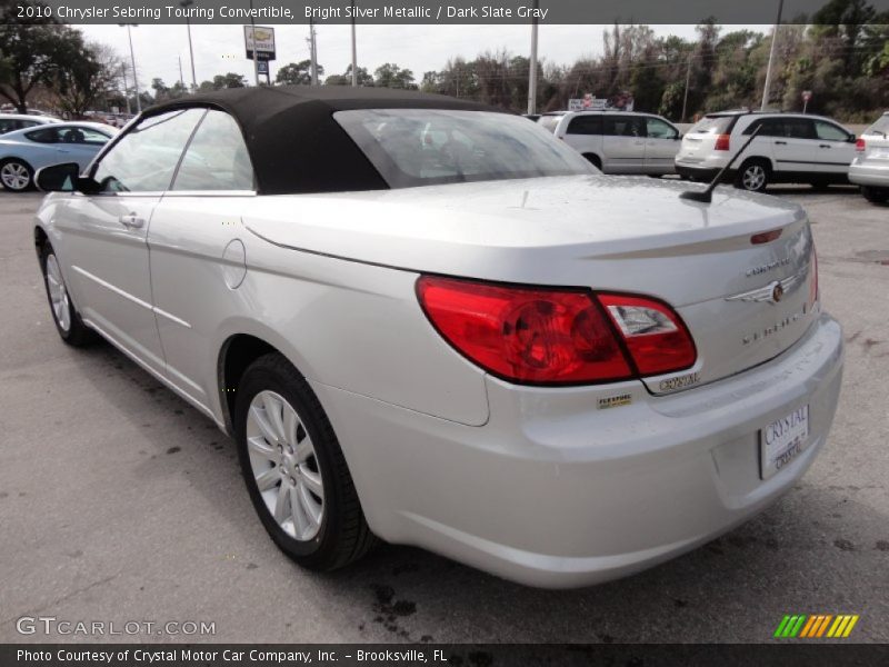 Bright Silver Metallic / Dark Slate Gray 2010 Chrysler Sebring Touring Convertible