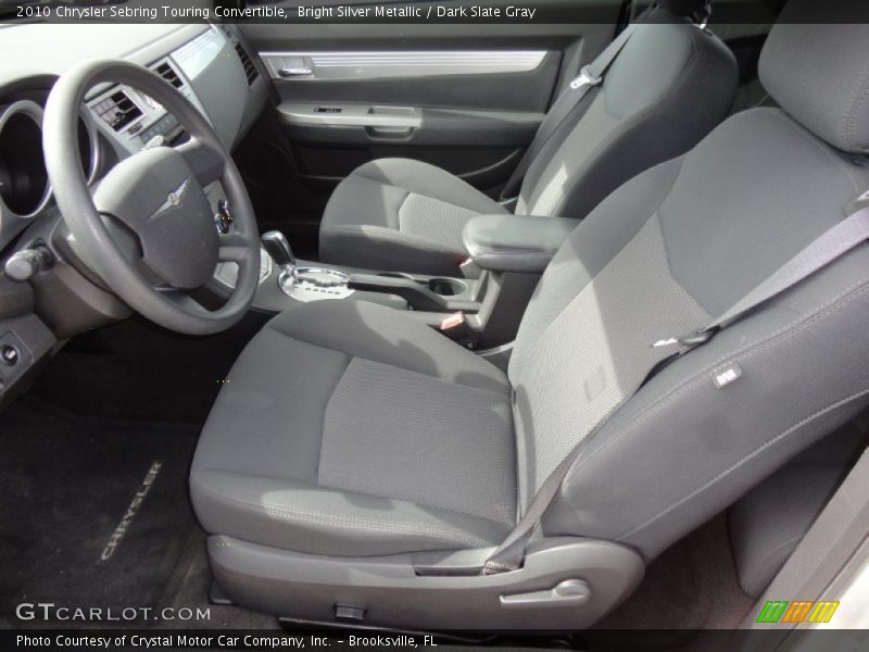 Bright Silver Metallic / Dark Slate Gray 2010 Chrysler Sebring Touring Convertible
