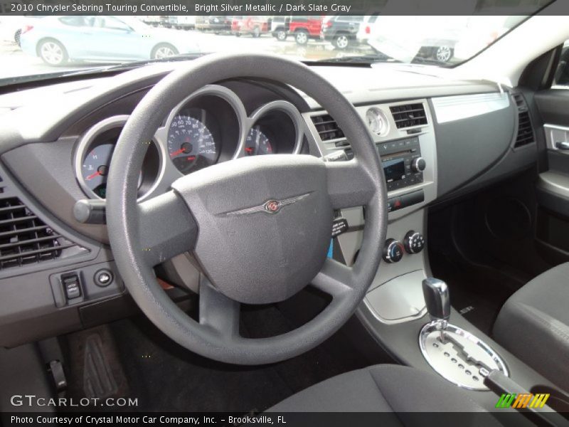 Bright Silver Metallic / Dark Slate Gray 2010 Chrysler Sebring Touring Convertible