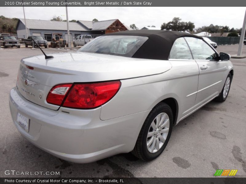 Bright Silver Metallic / Dark Slate Gray 2010 Chrysler Sebring Touring Convertible
