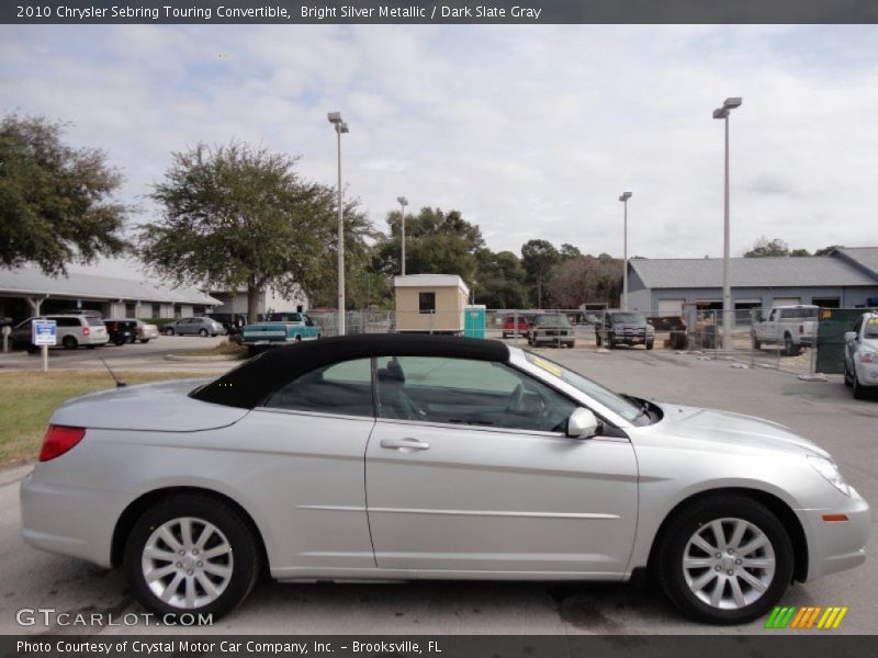 Bright Silver Metallic / Dark Slate Gray 2010 Chrysler Sebring Touring Convertible