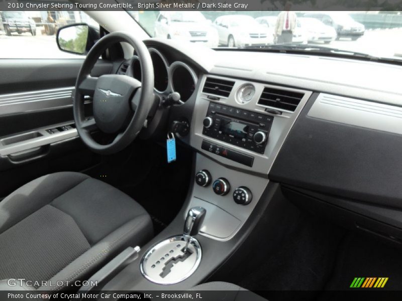 Bright Silver Metallic / Dark Slate Gray 2010 Chrysler Sebring Touring Convertible