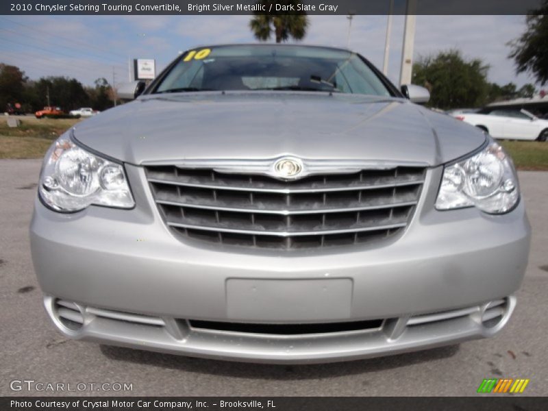 Bright Silver Metallic / Dark Slate Gray 2010 Chrysler Sebring Touring Convertible