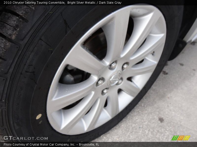 Bright Silver Metallic / Dark Slate Gray 2010 Chrysler Sebring Touring Convertible