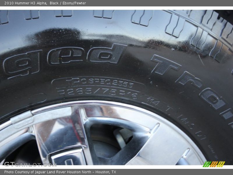 Black / Ebony/Pewter 2010 Hummer H3 Alpha