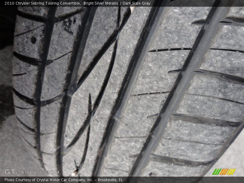 Bright Silver Metallic / Dark Slate Gray 2010 Chrysler Sebring Touring Convertible