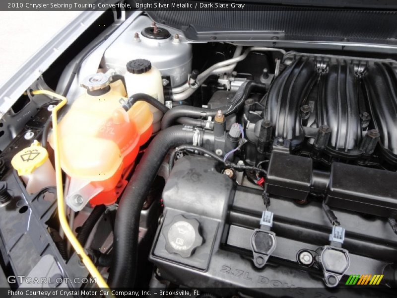 Bright Silver Metallic / Dark Slate Gray 2010 Chrysler Sebring Touring Convertible